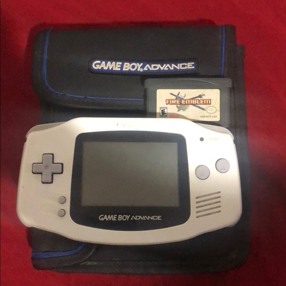 Game boy Advanced w/ GBA bag and Fire Emblem game
